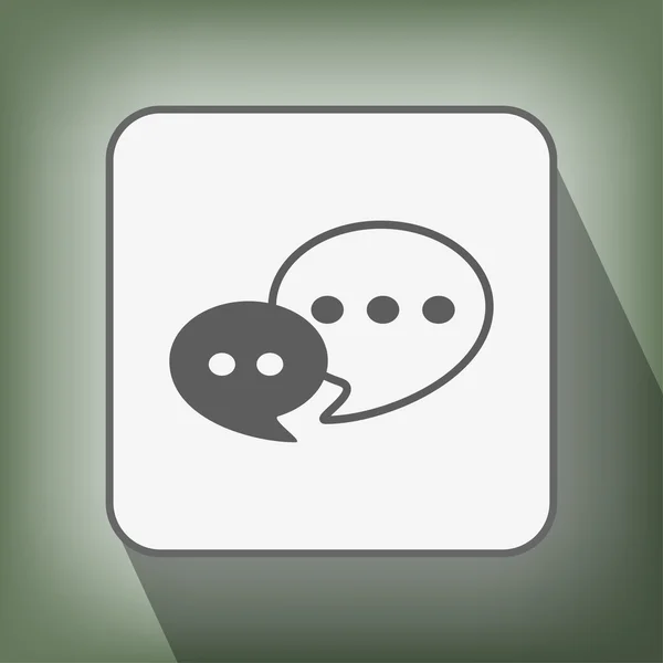Message ou icône de chat — Image vectorielle