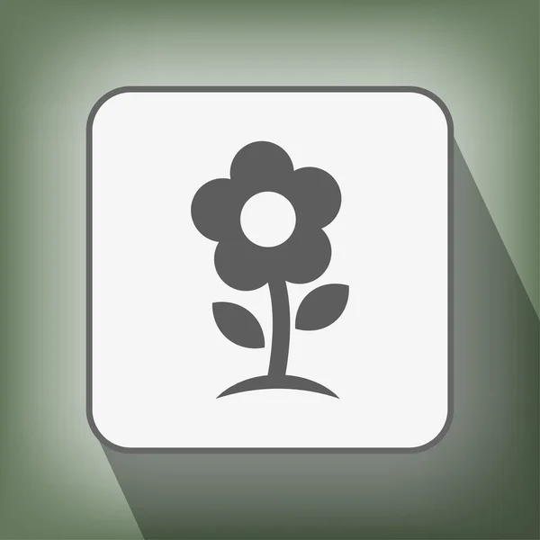 Пиктограф цветочной иконы — стоковый вектор
