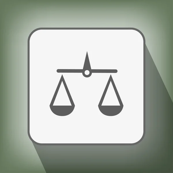 Pictograph van Justitie schalen — Stockvector