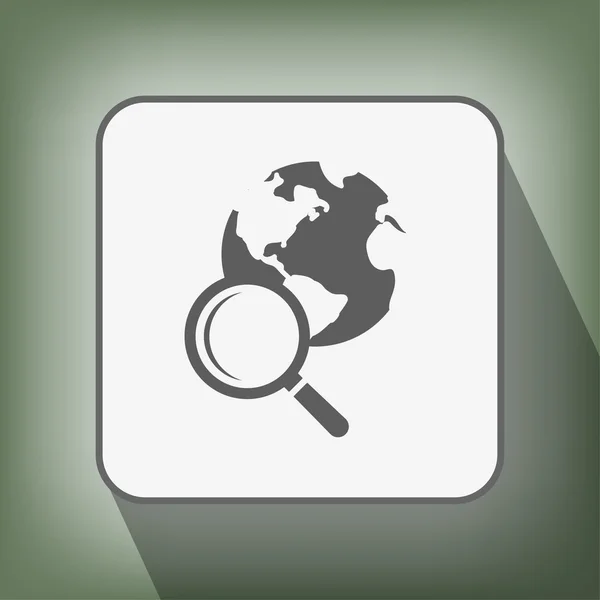 Pictografía del icono de búsqueda — Vector de stock
