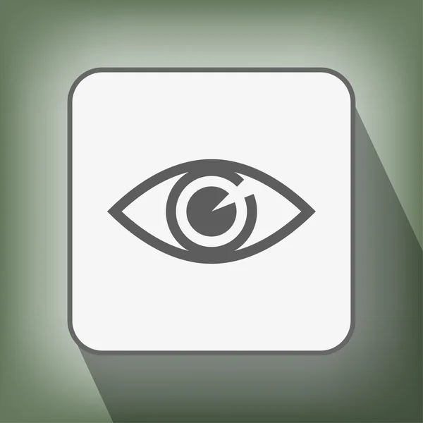 Pictograph of eye icon — Stock Vector