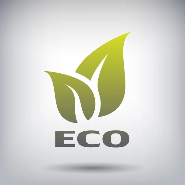 Pictograph of eco icon — Stock Vector