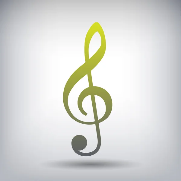 Ikony Symbols muzyka klucza — Wektor stockowy