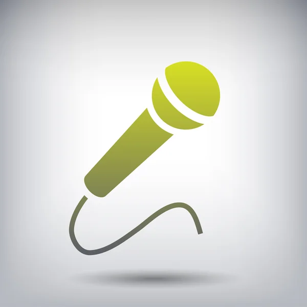 Icône de microphone signe — Image vectorielle