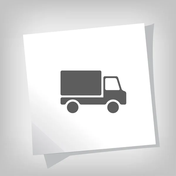 Pictograph of truck icon — Stock Vector