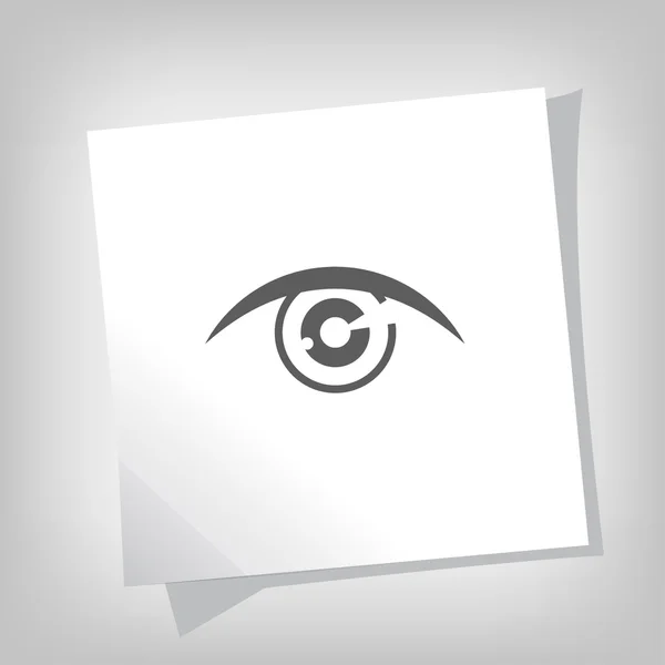 Pictograph of eye icon — Stock Vector