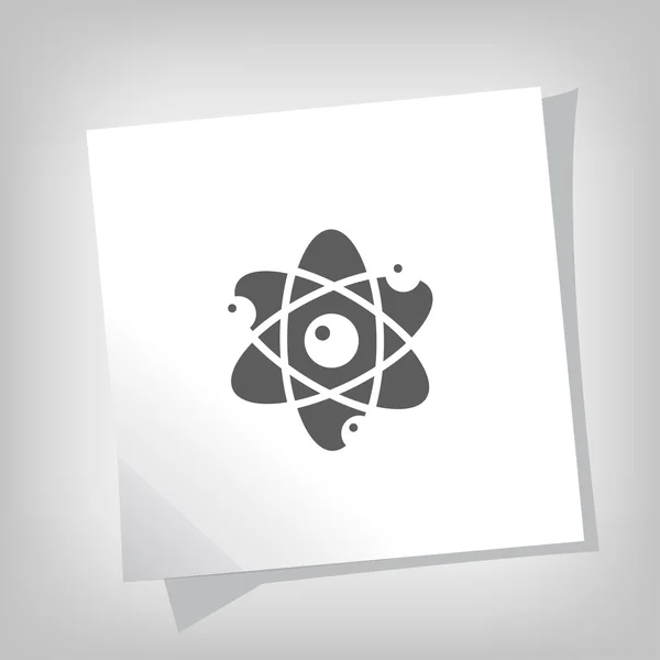 Pictograph of atom icon — Stock Vector