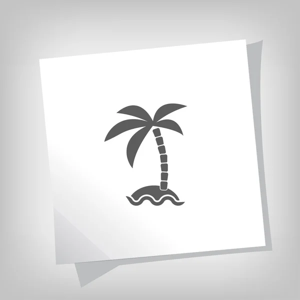 Pittogramma dell'icona dell'isola — Vettoriale Stock