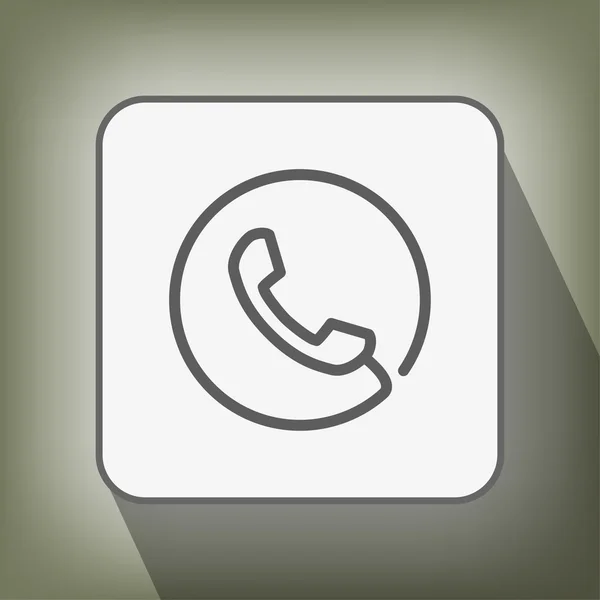 Pictograph of phone icon — Stock Vector