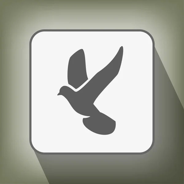 Piktogramm des Vogelsymbols — Stockvektor