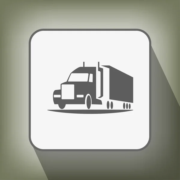 Pictograph of truck icon — Stock Vector