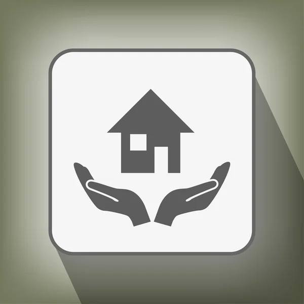 Ikona ikony domovské složky — Stockový vektor