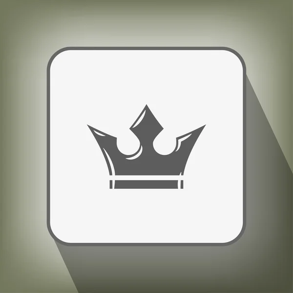 Pictografía del icono de la corona — Vector de stock