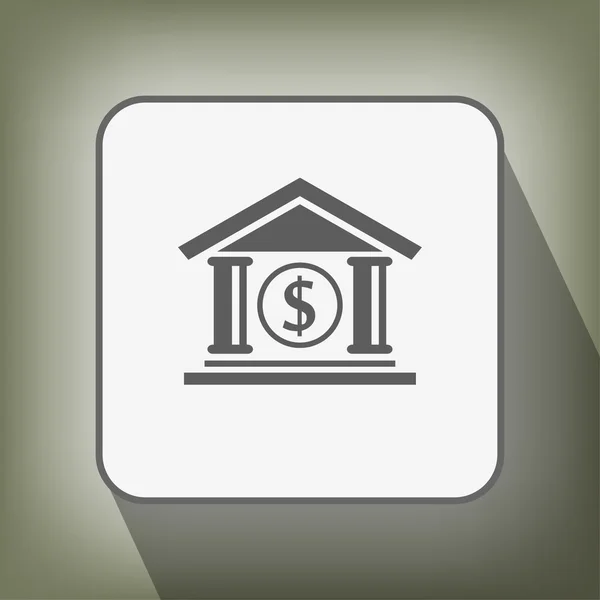Pictograma do ícone do banco — Vetor de Stock