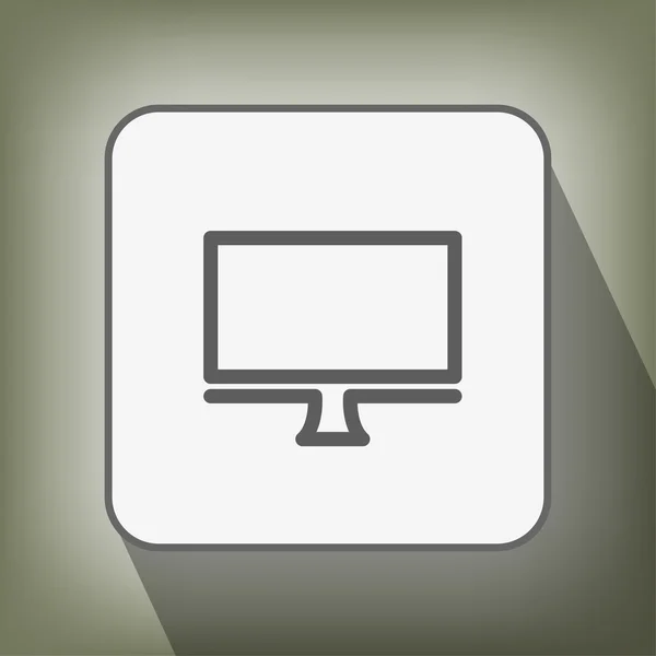 Пиктограф компьютерной иконы — стоковый вектор