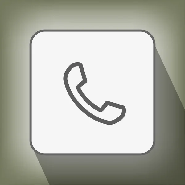 Pictograph van telefoonpictogram — Stockvector