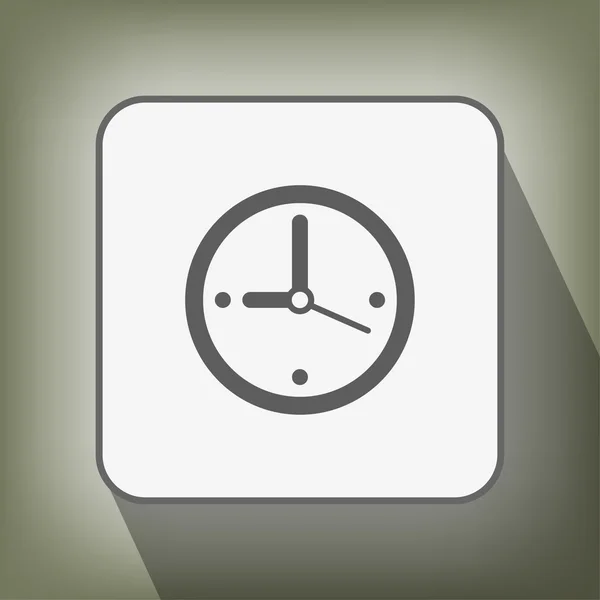 Пиктограф значка часов — стоковый вектор