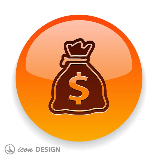 Pictograph of money icon — Stock Vector