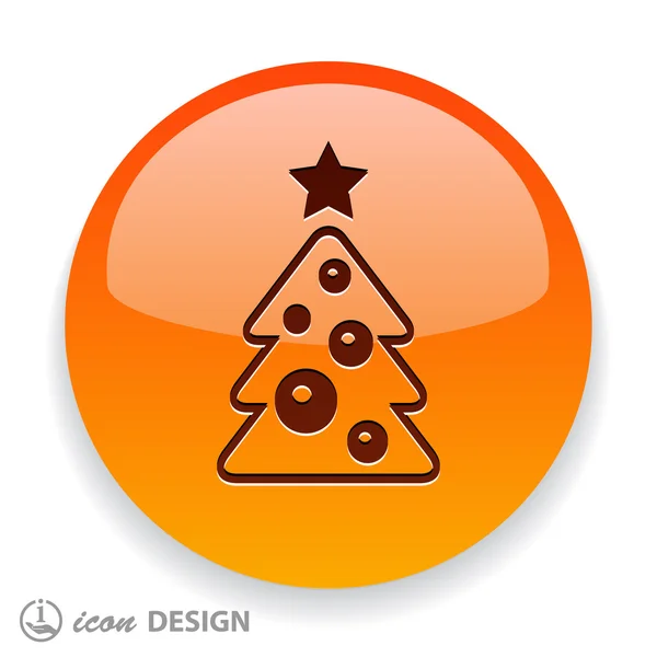 Pictogramme de l'arbre de Noël — Image vectorielle