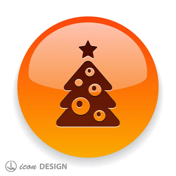 Pictogramme de l'arbre de Noël — Image vectorielle