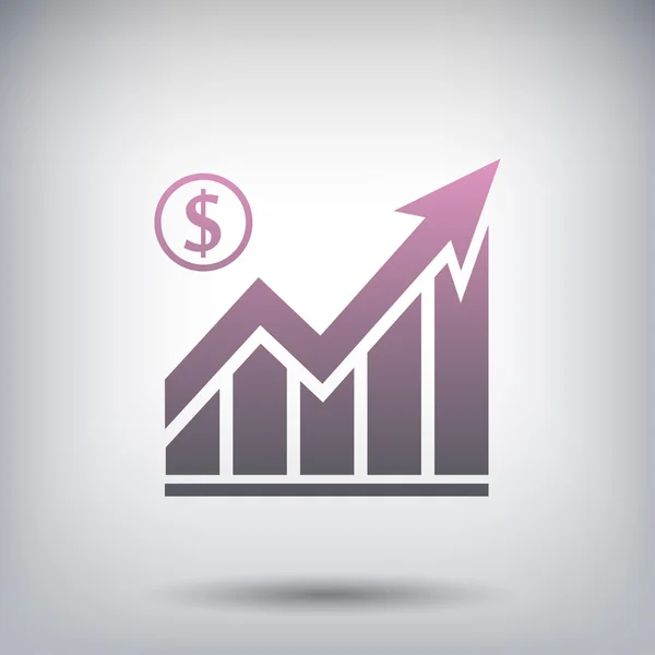 Pictograma do ícone gráfico — Vetor de Stock