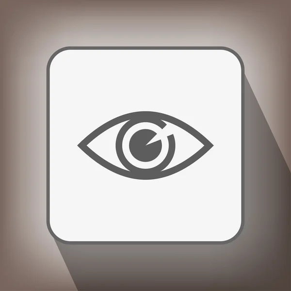 Pictograph of eye icon — Stock Vector