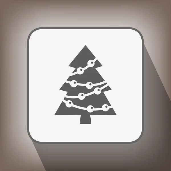 Pictograph van kerstboom — Stockvector