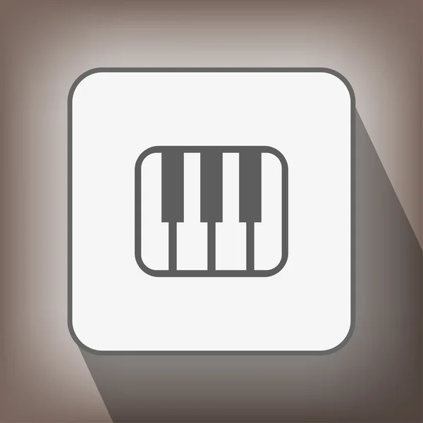 Pictograph of music keyboard — Stock Vector