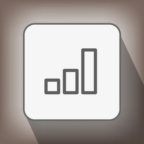 Pictograph van grafiek pictogram — Stockvector