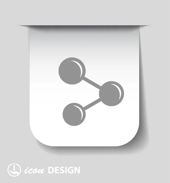 Pictogramme de l'icône de partage — Image vectorielle