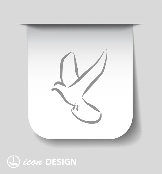 Pictograph voor vogel icon — Stockvector