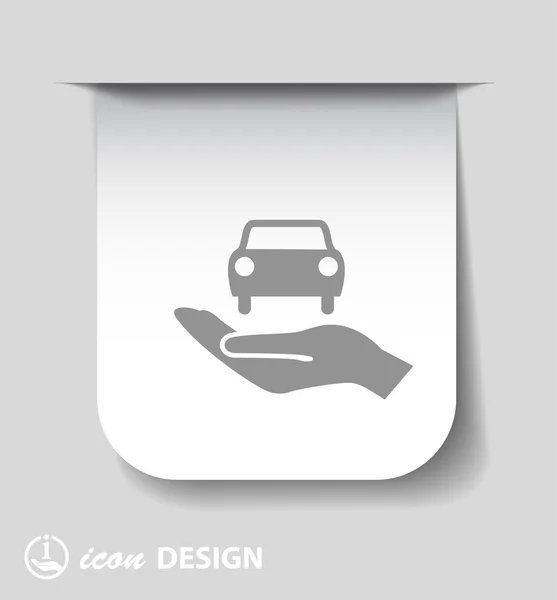 Pictograph of car icon — Stock Vector