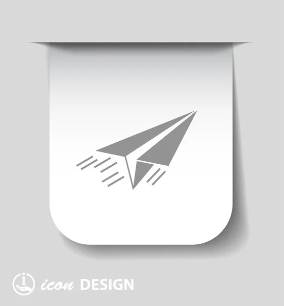 Paper airplane icon — Stock Vector