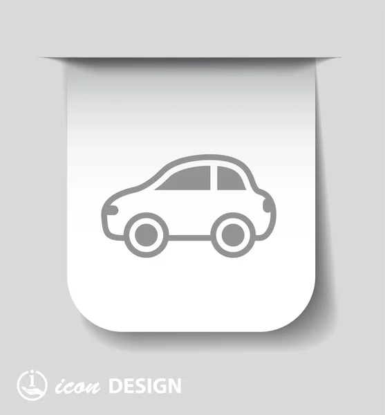 Pictografía del icono del coche — Vector de stock