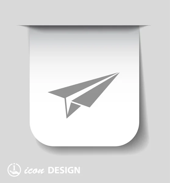 Paper airplane icon — Stock Vector