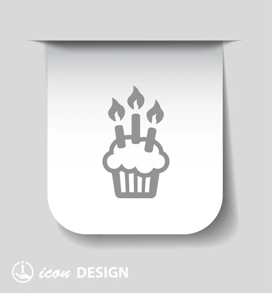 Ikony Symbols ciasto ikony — Wektor stockowy