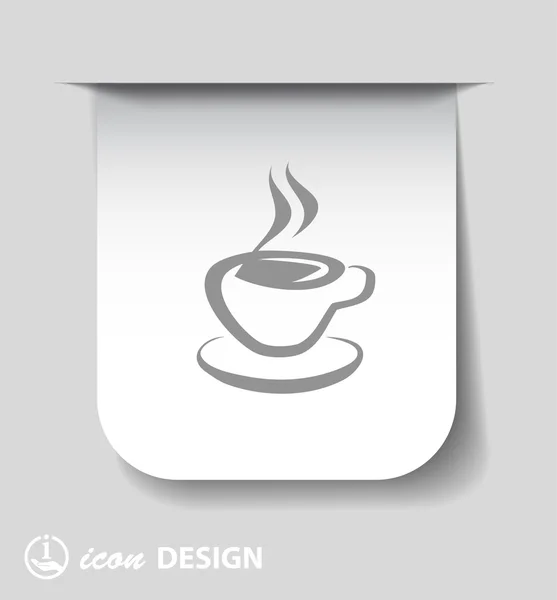 Pictograph van cup pictogram — Stockvector