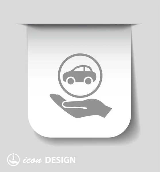 Pictograph of car icon — Stock Vector