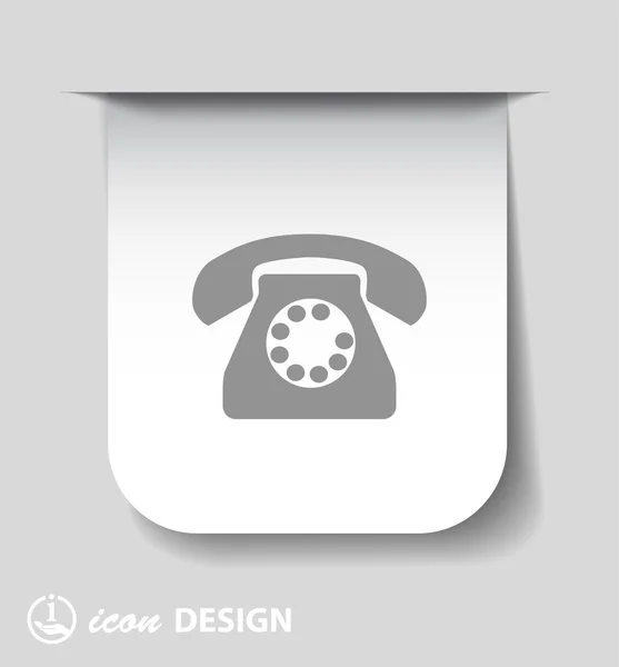 Pictograph a telefon ikon — Stock Vector