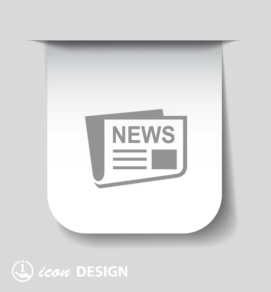 Signo icono de noticias — Vector de stock