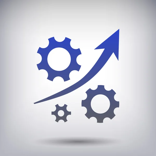 Pictograma do ícone de engrenagem — Vetor de Stock