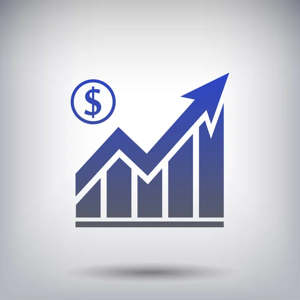 Pictograma do ícone gráfico —  Vetores de Stock