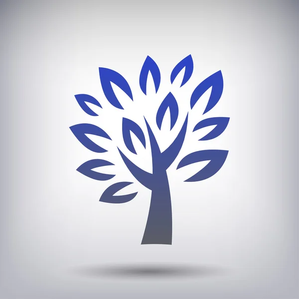 Pictografía del icono del árbol — Vector de stock