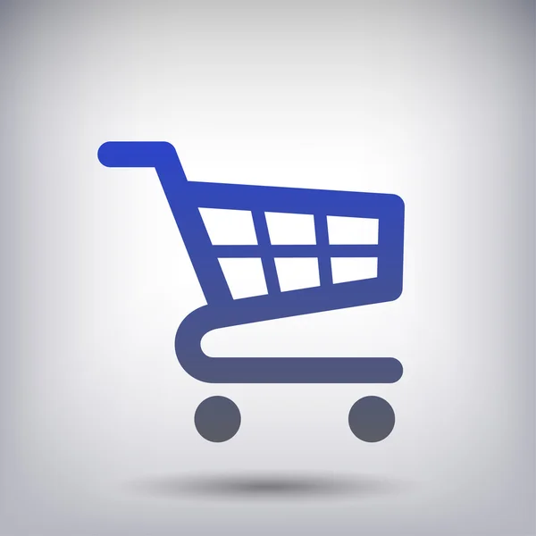 Pictograph shopping cart ikonen — Stock vektor