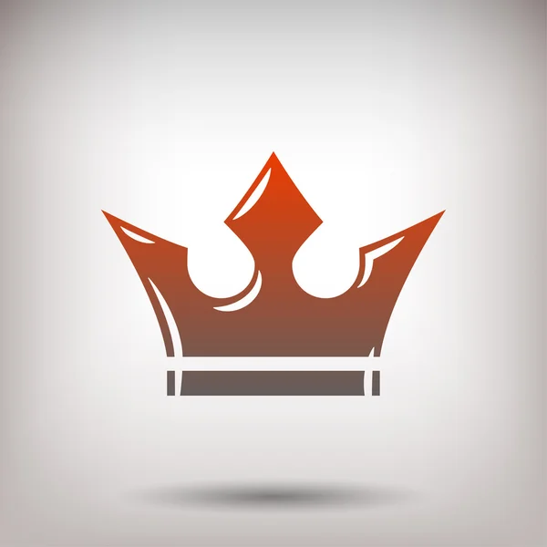 Pictografía del icono de la corona — Vector de stock