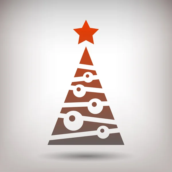 Pictografía del árbol de Navidad — Vector de stock