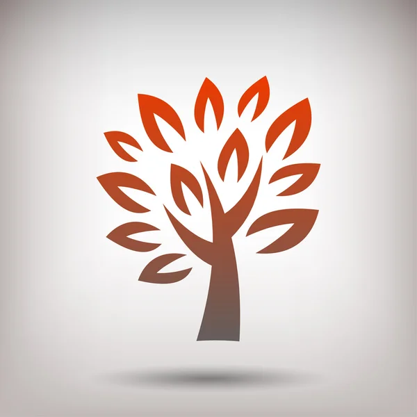 Pictogramme de l'icône de l'arbre — Image vectorielle