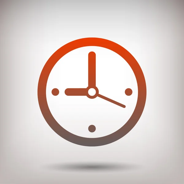 Pictogramme de l'icône de l'horloge — Image vectorielle