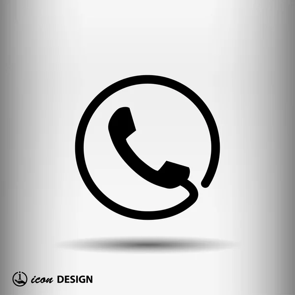 Pictogramme de l'icône du téléphone — Image vectorielle