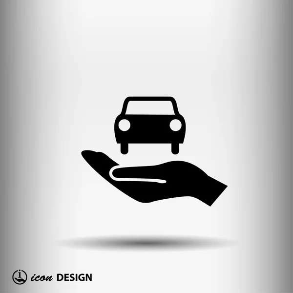 Pictograph of car icon — Stock Vector